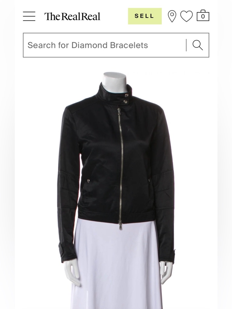 Theory Tatiana B Italian Satin Moto Jacket In Black Size Small